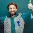 thumbnail image 2 of Jiibva 12Pcs Blank Award Ribbons Blue Prize Ribbon 1st Place Rosette Ribbon Winner Victory Award Medal Recognition Participation Ribbon for Competition Sport Event, 2 of 7