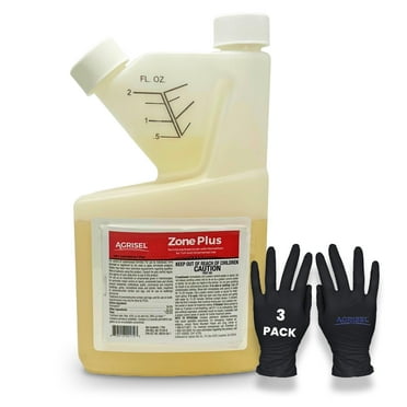 Agrisel Zone Plus Insecticide, Eco-Friendly, Indoor/Outdoor, 16 oz   Gloves