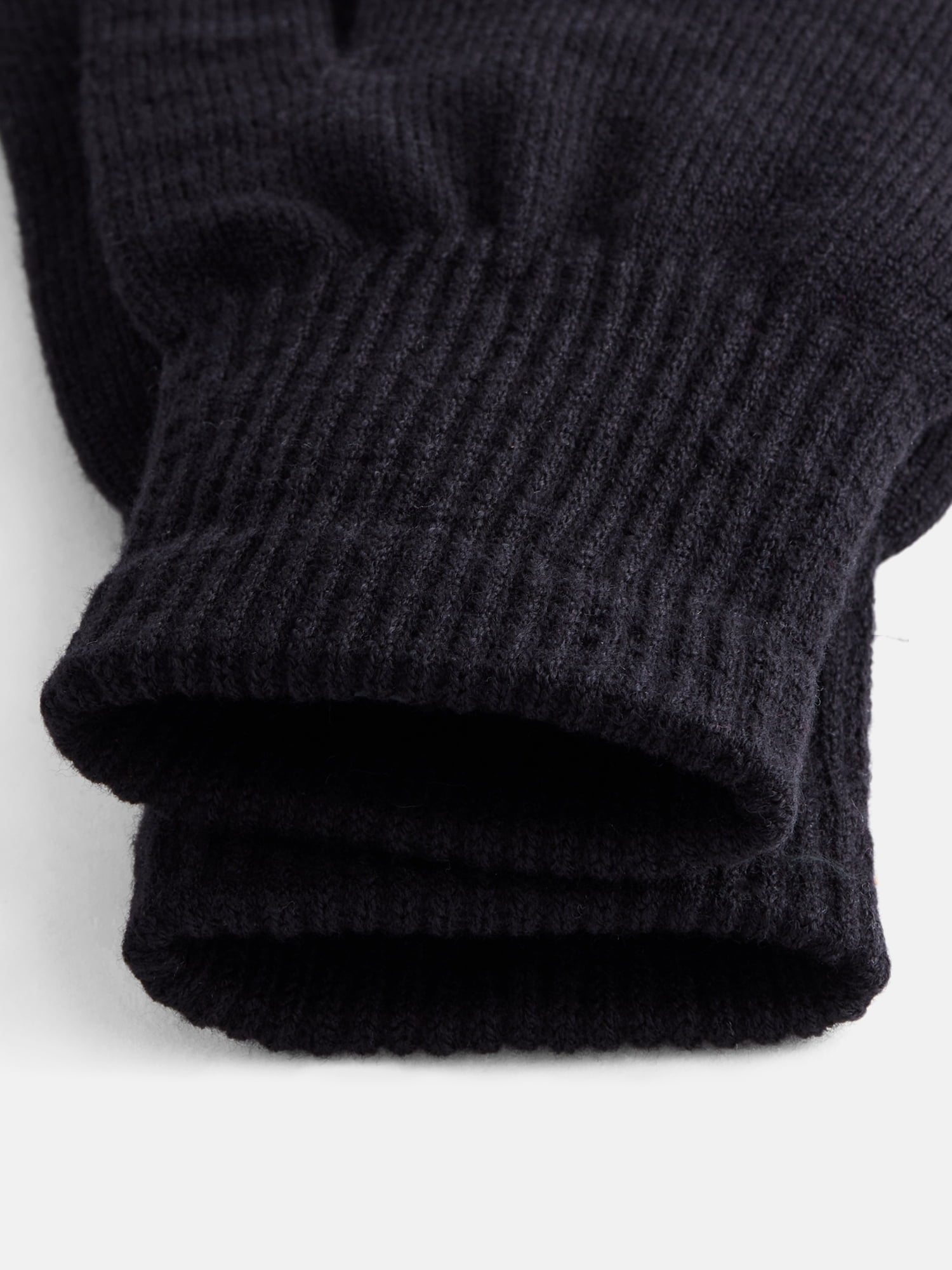 Scenario Women's Tech Touch Knit Gloves, Black Soot