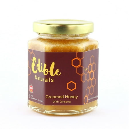 American Honey Whiskey - WOHO 100% Pure Creamed Raw Honey with American Ginseng 8oz (226g)