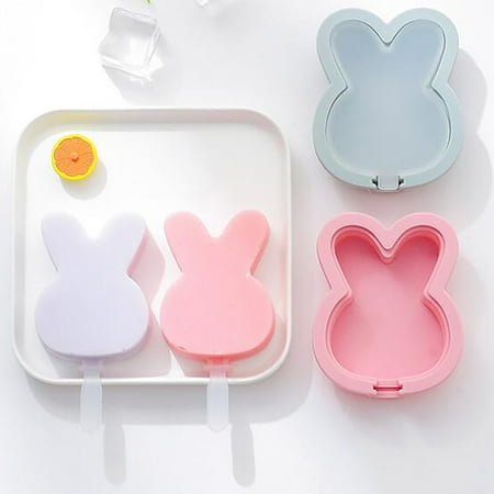 

Noarlalf cupcake containers Silicone Ice Cream Mold Ice Lolly Molds Ice With Sticks Tray Ice Froze cake decorating kit