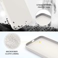 thumbnail image 3 of iPhone 12 Case,iPhone 12 Pro Case 6.1”,DUEDUE Liquid Silicone Soft Gel Rubber Slim Cover with Microfiber Cloth Lining, 3 of 5