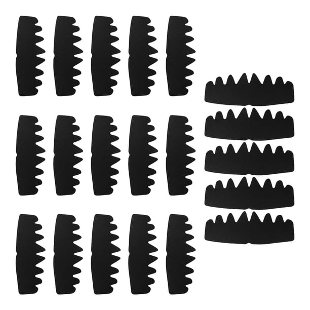 20 Piezas de Insertos de Corona para Gorra de Béisbol, Moldeadores, Insertos de Ajuste Antideformación para Gorras. Negro