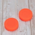 thumbnail image 3 of KAKOWELY 10 Pcs Rondelles de Hockey sur Glace en Caoutchouc à Dureté Réglable Balles de Hockey Mates Fournitures de Sport pour Hockey à Roulettes de Rue (Orange), 2,76 Pouces X 2,76 Pouces X 0,79 Pouces, 3 of 5