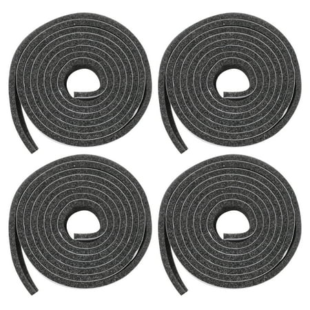 

Pavo 4 Rolls Weather Stripping Door Seal Dustproof Noise Reduction Seal Strip