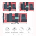 thumbnail image 2 of Yayeee Pillowcase Standard Size Set of 2 Satin Wrinkle Resistant Pillow Case, Pink Geometric, 2 of 7