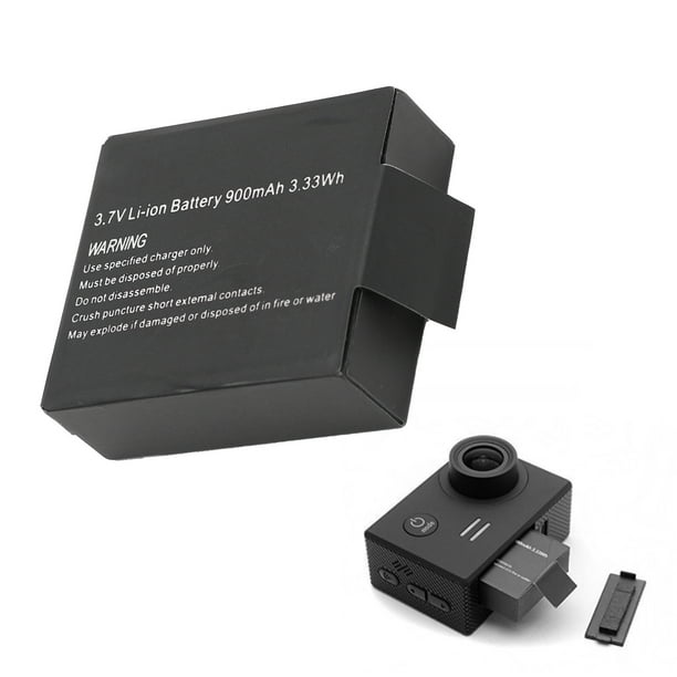 Baterías Originales Batería de Repuesto para Cámara de Acción 37V 900mAh Batería de Iones de Litio Baterías Originales para Cámara Deportiva para para SJ4000 para SJ5000 ANGGREK Otros