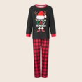 thumbnail image 1 of 2 Piece Matching Set Letter Printed Patchwork  Homewear Suits (Black S Men ), 1 of 8