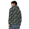 thumbnail image 4 of Uemuo Dinosaur In The Space for Men's Fashion Full-zip Hoodies & Sweatshirts with Kangaroo Pocket, Zip-up Hooded Sweatshirt, Moisture Wicking & Breathable-XX-Large, 4 of 5