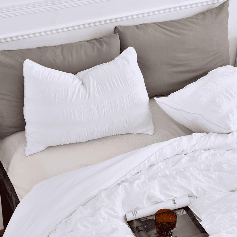 Payda 3PC Seersucker Duvet Cover Set (1 Duvet Cover Pillow