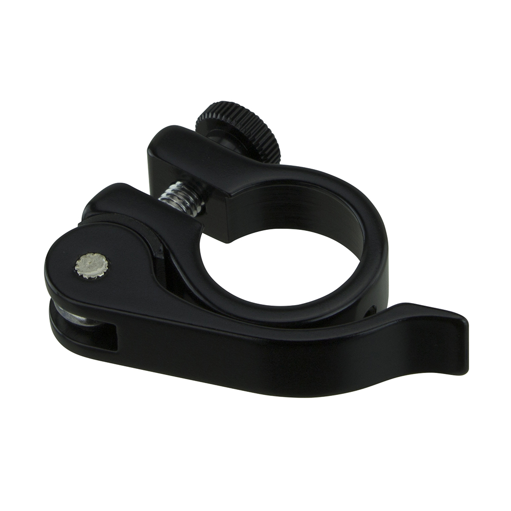 Bicycle Alloy Seat Post Clamp - Outer Diameter 25.4mm, Black