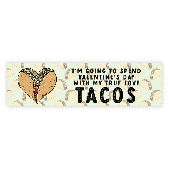 Koyal Wholesale Galentines Day Decorations Banner, True Love Tacos | Funny & Sarcastic Anti-Valentine's Day Decor