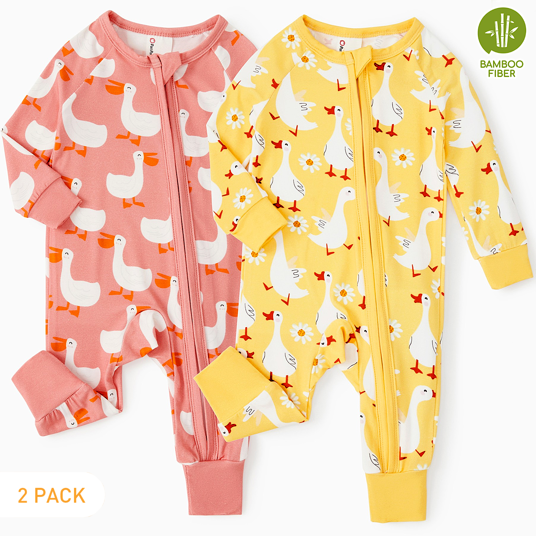 PatPat Bamboo Viscose Zip Footless Sleepwear photo 1