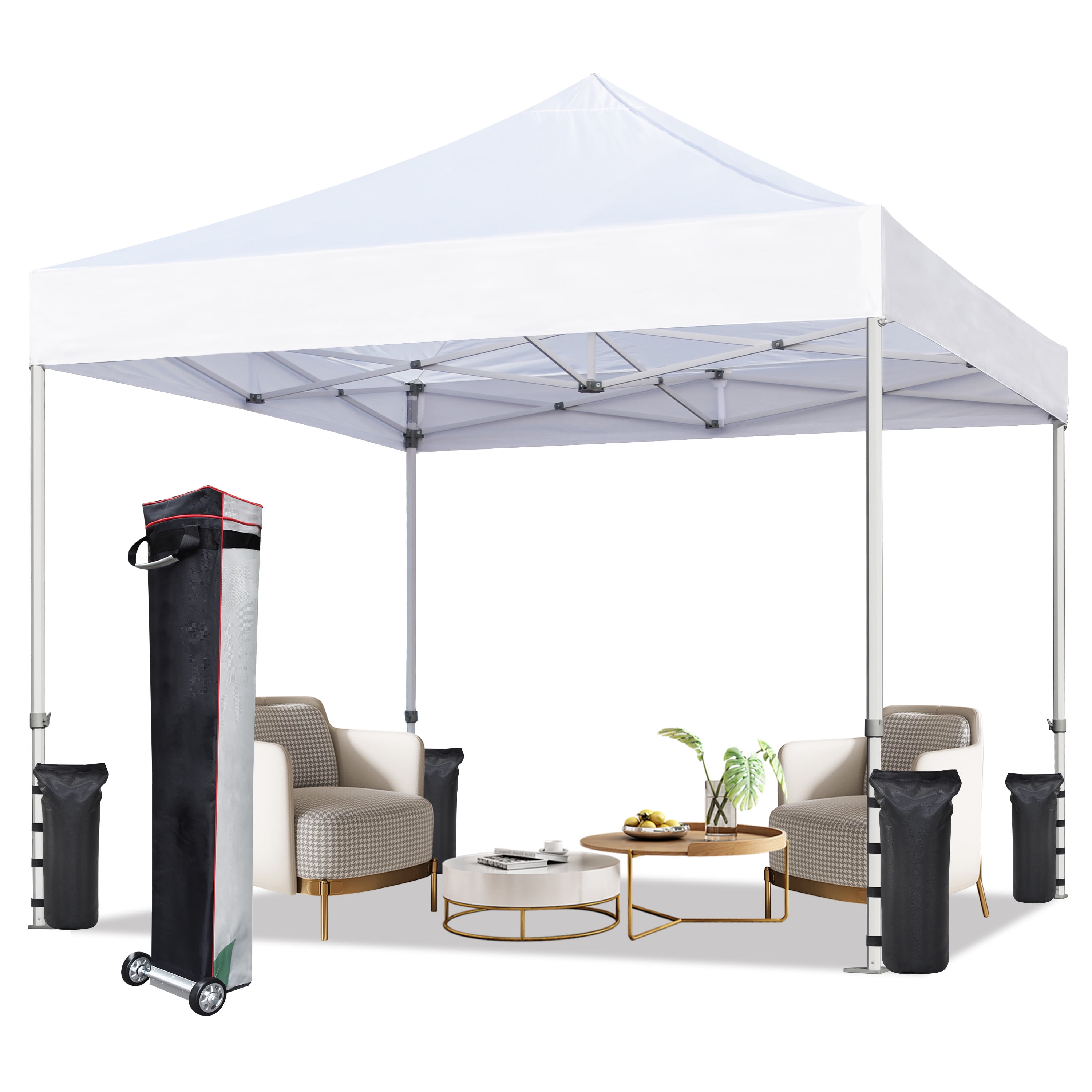 Coleman Sun Shelter 10x10 Canopy with Sunwall UV Protection Gray