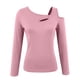 thumbnail image 3 of MHFRRA Camiseta Térmica de Manga Larga Estilo Otoño-Invierno para Capa Base Ajustada. Rosa, 3 of 4