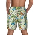 thumbnail image 4 of Uemuo Meadow Plants And Butterflies Pattern Mens Swim Trunks Quick Dry Board Shorts with Mesh Lining, Stretch Beach Shorts Quick Dry No-Chafing Board Shorts-XX-Large, 4 of 9