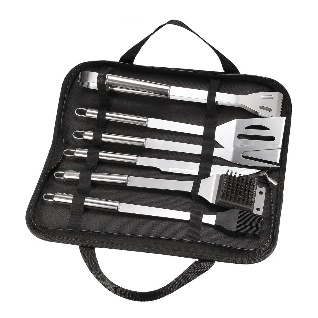 Uxcell 6 in 1 BBQ Grill Tool Set Grilling Accessories with Carrying