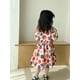 thumbnail image 5 of Ropa de verano para niñas de 1 a 10 años, vestido de flores de Color dulce para niñas, vestido de princesa con mangas abullonadas y cuello cuadrado, trajes para niños 2025, 5 of 6