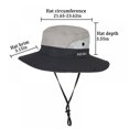 thumbnail image 2 of Bucket Hat Quick Drying Packable Wide Brim Breathable Foldable Sunshade Sun Ponytail Cap With Chin Strap, 2 of 4