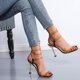 thumbnail image 5 of Sandalias de tacón alto con punta abierta y correa en el tobillo con cadena de metal transparente sexy para mujer Wmkox8yii hfjk3475, 5 of 6
