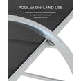 thumbnail image 2 of Bingirl WhizMaz Ensemble de 3 Chaises Longues d'Extérieur - Fauteuils Inclinables Légers pour Piscine et Plage avec Table d'Appoint, Robustes pour Terrasse, Balcon, Pelouse et Patio, 2 of 8