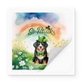 thumbnail image 2 of Happy St. Patrick’s Day Bernese Mountain Dog with Green Hat Shamrocks Rainbow Vinyl Sticker Berner Lover Gifts Waterproof Decal Art Decor - 03007, 2 of 5