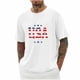 thumbnail image 1 of Tops para hombre, blusas y camisas de cuello redondo y manga corta para hombre, blusas casuales de moda con cuello redondo y manga corta para hombre, blusas de poliéster para hombre, 1 of 4