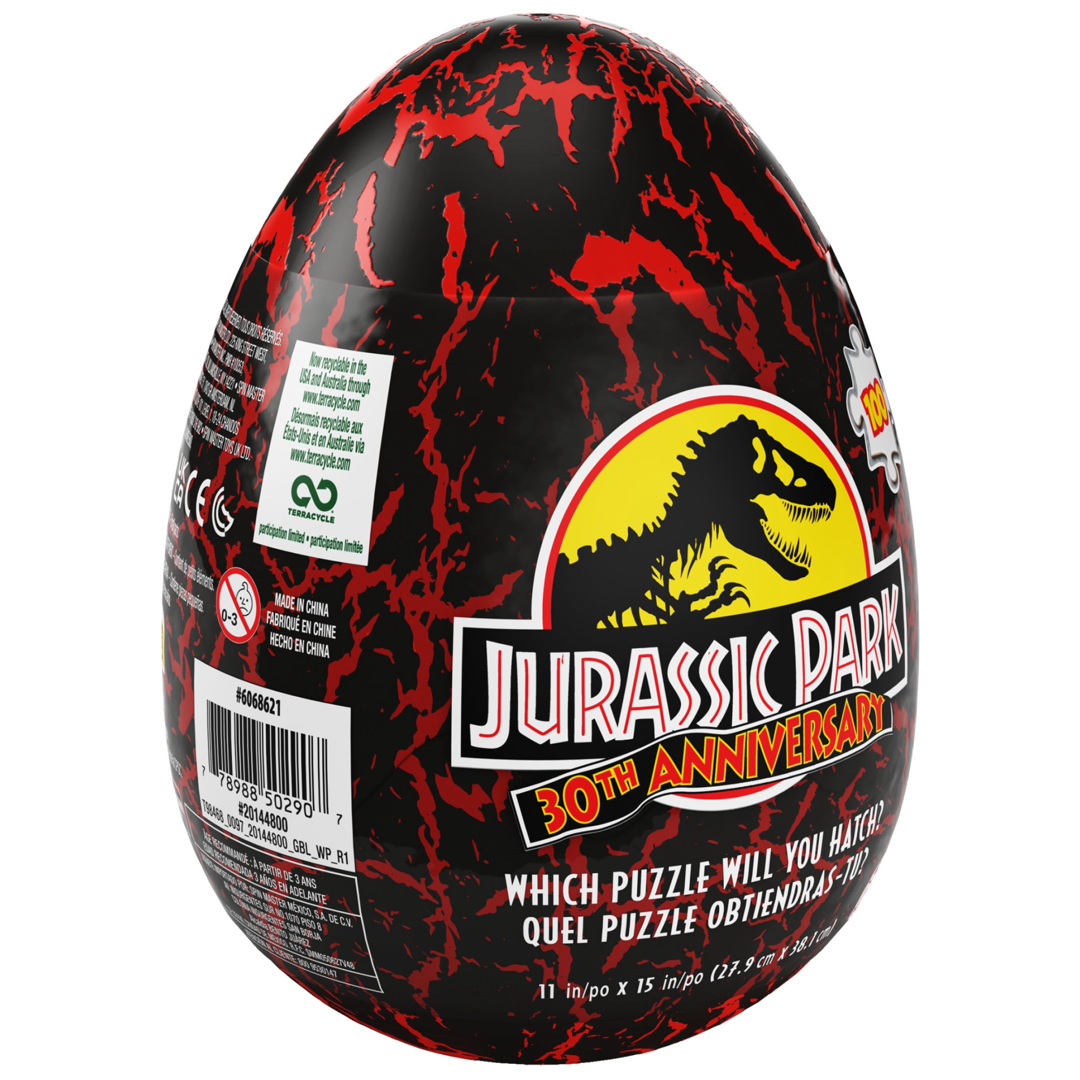 9b019d45-aef1-4d0e-8b29-  Jurassic World 46 Piece Mystery Dinosaur Puzzle in Egg Packaging Orange main image 0