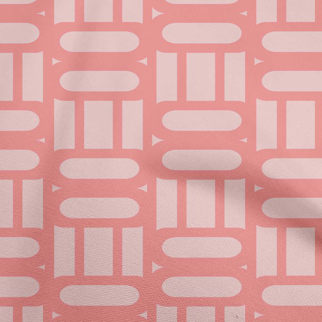 oneOone Velvet Medium Pink Fabric Geometric Sewing Craft Projects Fabric Prints By Yard 58 Inch Wide