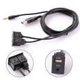 thumbnail image 3 of MYG Car AUX USB Male Dash Flush Mount Mounting Adapter Suitable For Toyota, 3 of 7