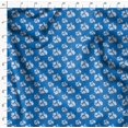thumbnail image 4 of Soimoi Blue polyester Crepe Fabric Artistic Flower & Geometric Decor Fabric Printed Yard 52 Inch Wide, 4 of 5