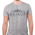thumbnail image 2 of Skyline Beirut Lebanon Shirt Unisex Large Grey, 2 of 5