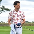 thumbnail image 3 of Fotbe Purple Mushroom Camiseta Polo de Golf para Hombre con Estampado – Camisa Deportiva Transpirable con Cuello Abotonado-XX-Large, 3 of 6