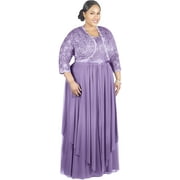 RM Richards Womens Plus Size Formal Jacket Dress - Mother of The Bride Dress