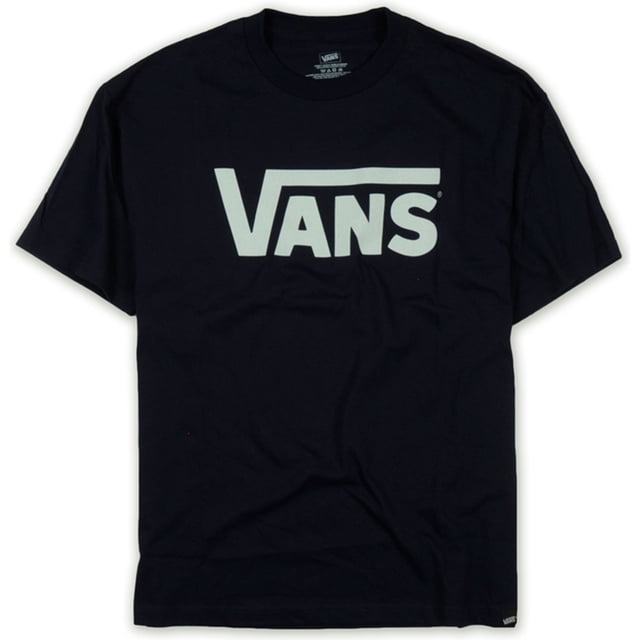 Vans Classic Logo Graphic playera para hombre, azul, mediano Vans Camiseta gráfica