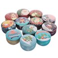 thumbnail image 1 of 12 Uds. Contenedores de hojalata, latas de vela pequeñas de estilo navideño, tarro de vela, latas de vela de estilo mixto, 1 of 7