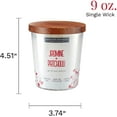 thumbnail image 4 of Candle Lite 251058 9 oz Jasmine & Patchouli Jar Candle with Gray Wood Lid, 4 of 7