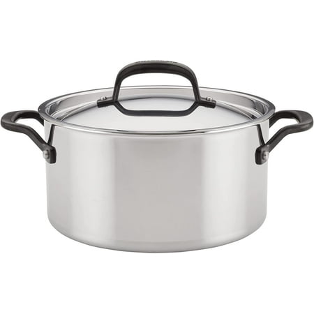 

5-Ply Clad Roasting Pan/Roaster with Removable Rack 15 Inch x 11.5 Inch Polished Stainless Steel