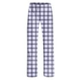 thumbnail image 4 of KeShDi Pajama Pants Plaid Pants for Women Striped Pants Women's Home Pocket Print Pajamas Daily Home Clothes Long Pants Purple 3X, 4 of 4