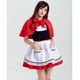 thumbnail image 2 of Disfraz de Caperucita Roja para mujer, disfraz de Carnaval de Halloween, bonito disfraz de sirvienta de cafetería japonesa Lolita, vestido de fiesta elegante, 2 of 4