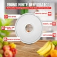 thumbnail image 3 of Flexzion Dehydrator Fruit Roll Trays - Round Nonstick Reusable Plastic Dehydrator Sheets (11 7/8 Inch) for Creating Homemade Fruit Leathers, Vegetable Purees, & Liquid-Based Snacks (2 Pack), 3 of 8