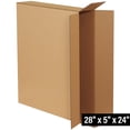 thumbnail image 2 of Partners Brand 28" x 5" x 24" Shipping Boxes Brown 10/Bundle (28524FOL), 2 of 4