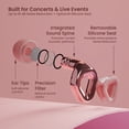 thumbnail image 5 of Zenz Ignite Pro Earplugs - 18dB Noise Reduction Ear Plugs for Concert, Music Festivals, DJs & Nightlife - Comfortable Fit with XS/S/M/L Eartips & Case + Seal for Extra Reduction (Rose Gold), 5 of 8