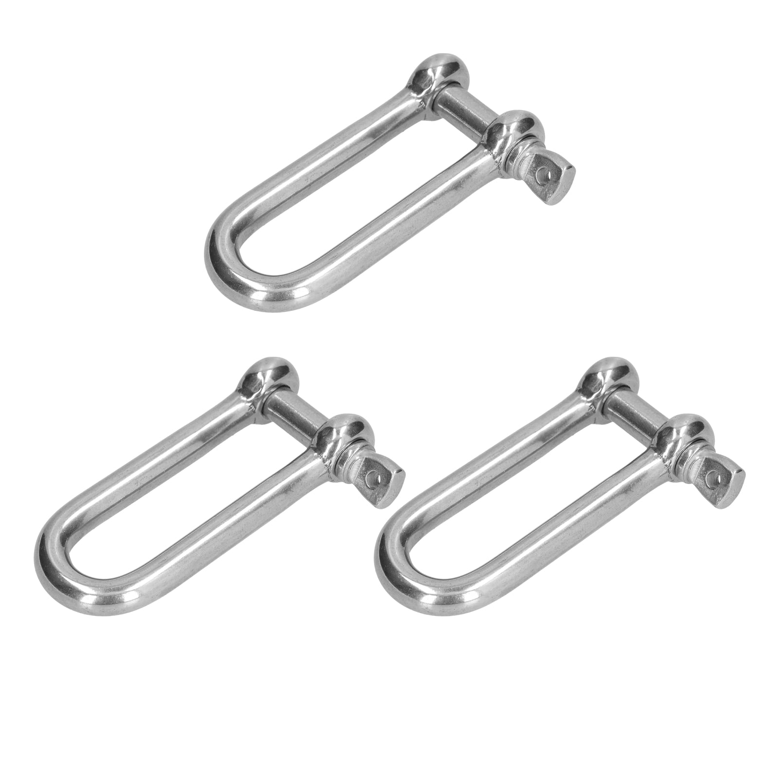 D Ring Shackle 3pcsM12 Stainless Steel Anchor Shackles Durable Straight Marine Grade for Railways for Machinery for Boat 