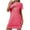 Hot Pink, variant on Women's Heart Print Nightshirt Stretch Soft Comfortable Crew Neck Casual Nightgown Everyday Short Sleep Dress White Pajamas for Women Skirt Cotton Soft XL