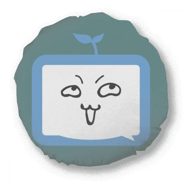Saplings Insidious Small TV Face Original Round Throw Pillow Home Decoration Cushion