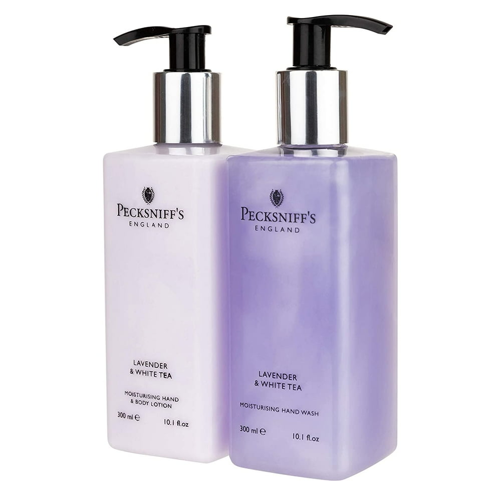 Pecksniffs Luxury Bath Gift Set, Lavender and White Tea ...