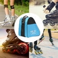 thumbnail image 4 of Portable Roller Inline Skate Breathable Handbag Blue Half Mesh, 4 of 8