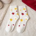 thumbnail image 2 of iOPQO Plush Socks, Cute Fuzzy Socks, Fluzzy Socks, Soft Socks for Women, Small Gifts for Women, White One Size, 2 of 3