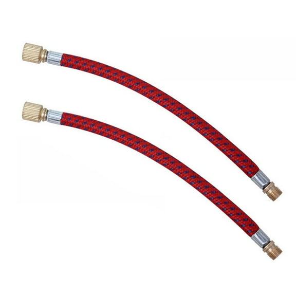 2pcs Bike Pump Inflator Extension Hose for Schrader-Valve Bicycle High Pressure